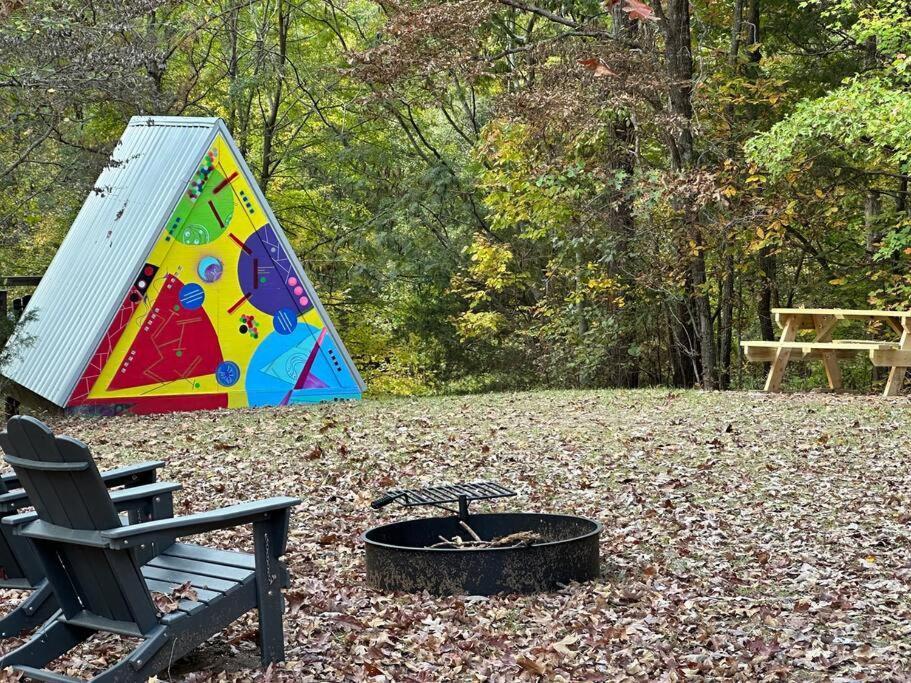 Bohamia - Cozy A-Frame Glamp On 268 Acre Forest Retreat 탈라데가 외부 사진